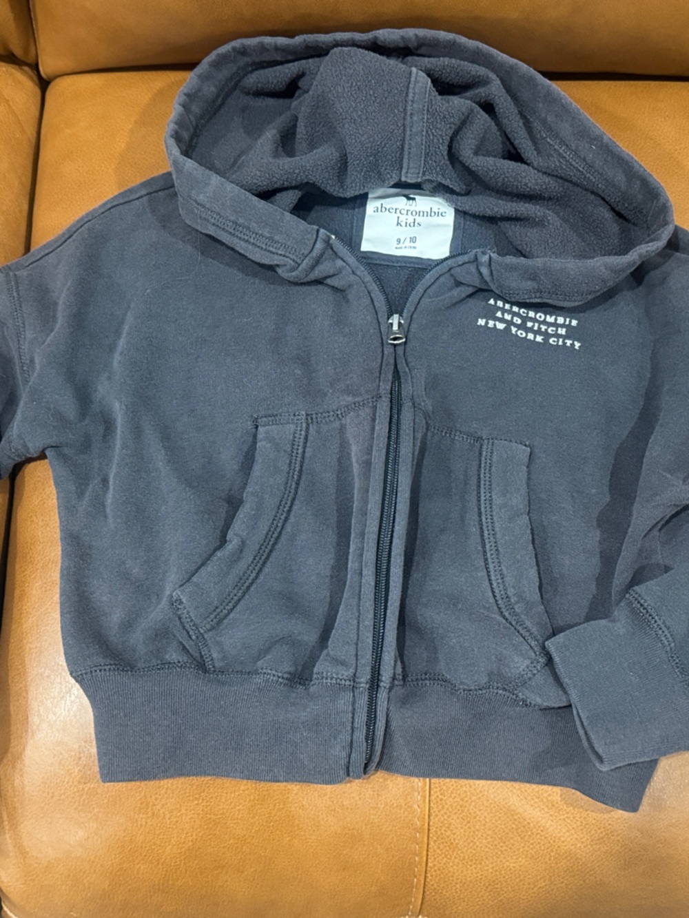 Abercrombie & Fitch Kids Full-Zip Hoodie Jacket - Dark Gray